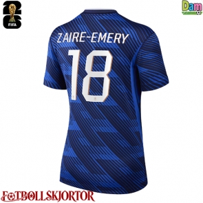 Frankrike Warren Zaire-Emery #18 Hemmatröja Dam VM 2026 Kortärmad